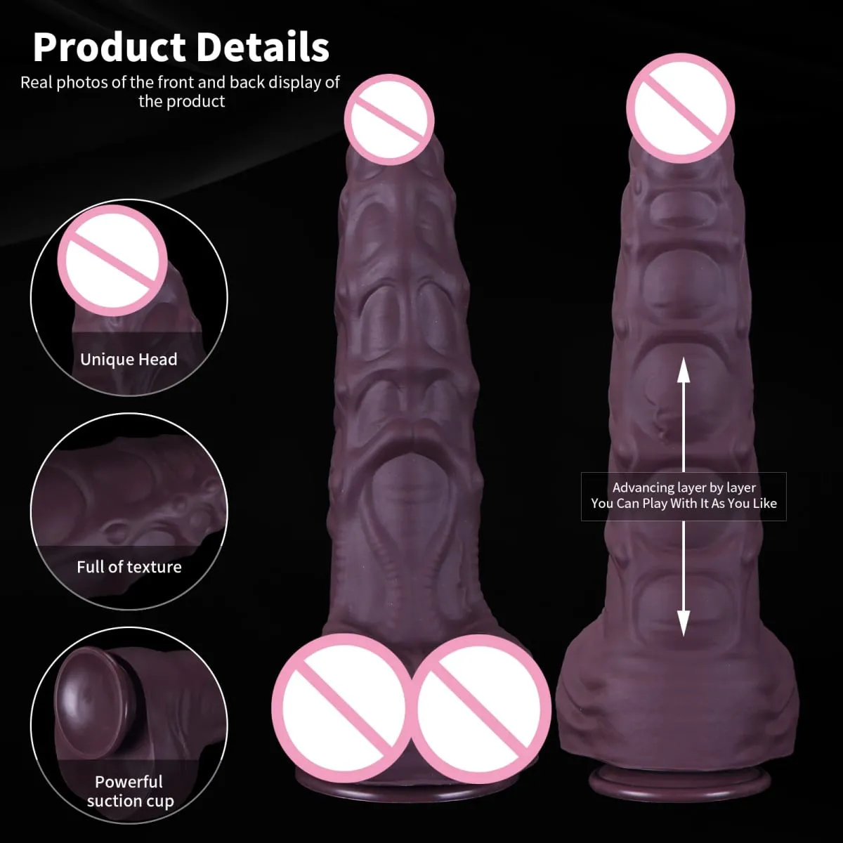 Ultra grande e grosso realista vibrador anal plug cavalo pênis longo butt plug ânus expansão estimulador anal brinquedos sexuais para mulher homem — image 2