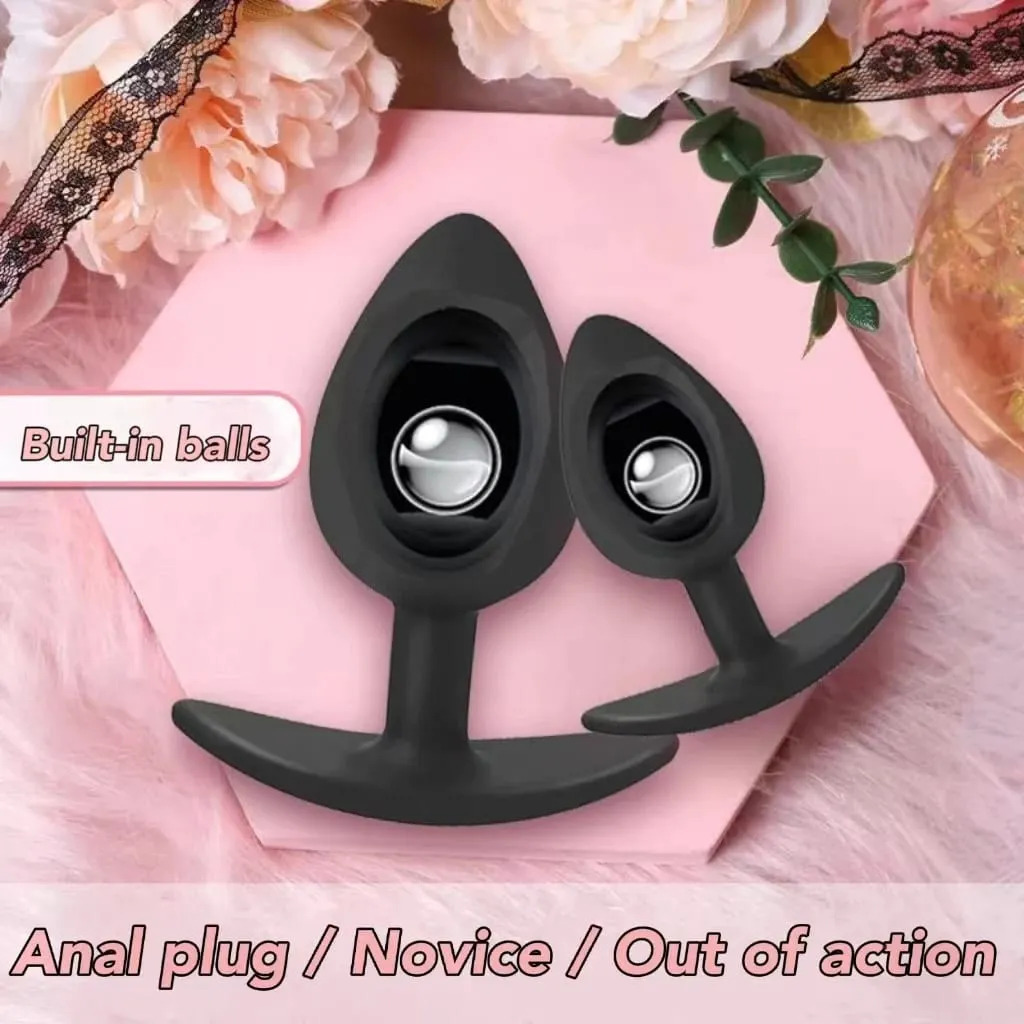 Plug Anal en Silicone, boules intégrées, taille débutant à senior, fesses, Massage du point G, jouets sexuels pour adultes, 1 pièce — image 1