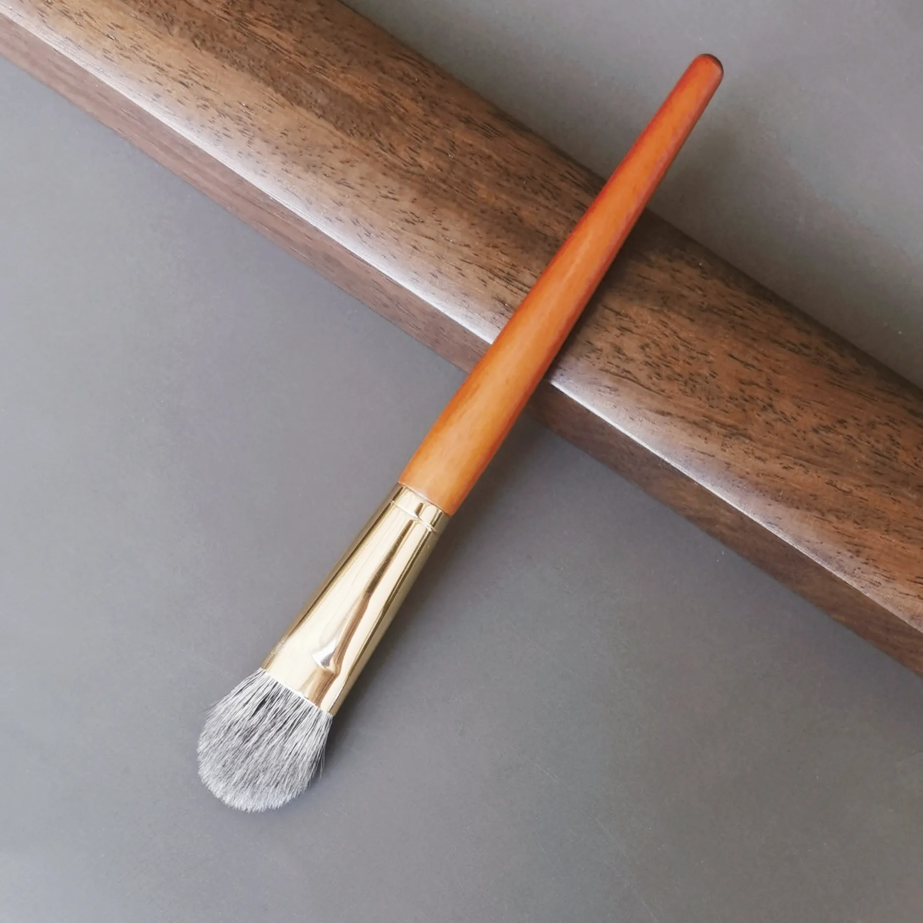 Blush Brush Highlighter Face Shadow Makeup Brushes Natural Goat Blusher Essential Cosmetic Tools — image 6