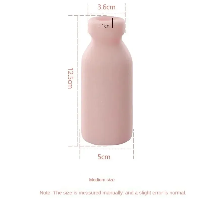 Male Masturbation Cup Milk Bottle Shape Silicone Masturbator Soft Emulational Vaginal Bulge Portable Manual Sex Toys for Man
