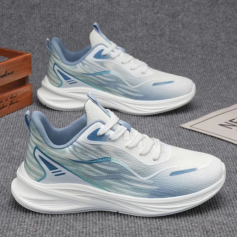 Men's breathable mesh sneakers summer soft-sole anti-slip casual running shoes fashion students lightweight speed sports shoes — image 5