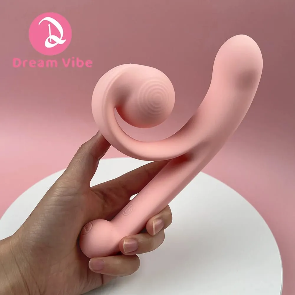 Pink Snail Vibrator G-spot Dildo Penetration Flexbile Snail for Perfect Clit Fit Stimulaiton 10 Modes Pleasur Sex Toy for Woman — image 6