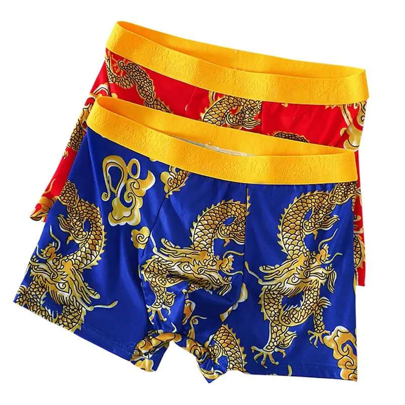 4pcs/set Men Underwear 3D Pattern Sexy Underpants U-shaped Convex Pouch Fashion Boys' Panties New Style Boxershorts Men — image 10