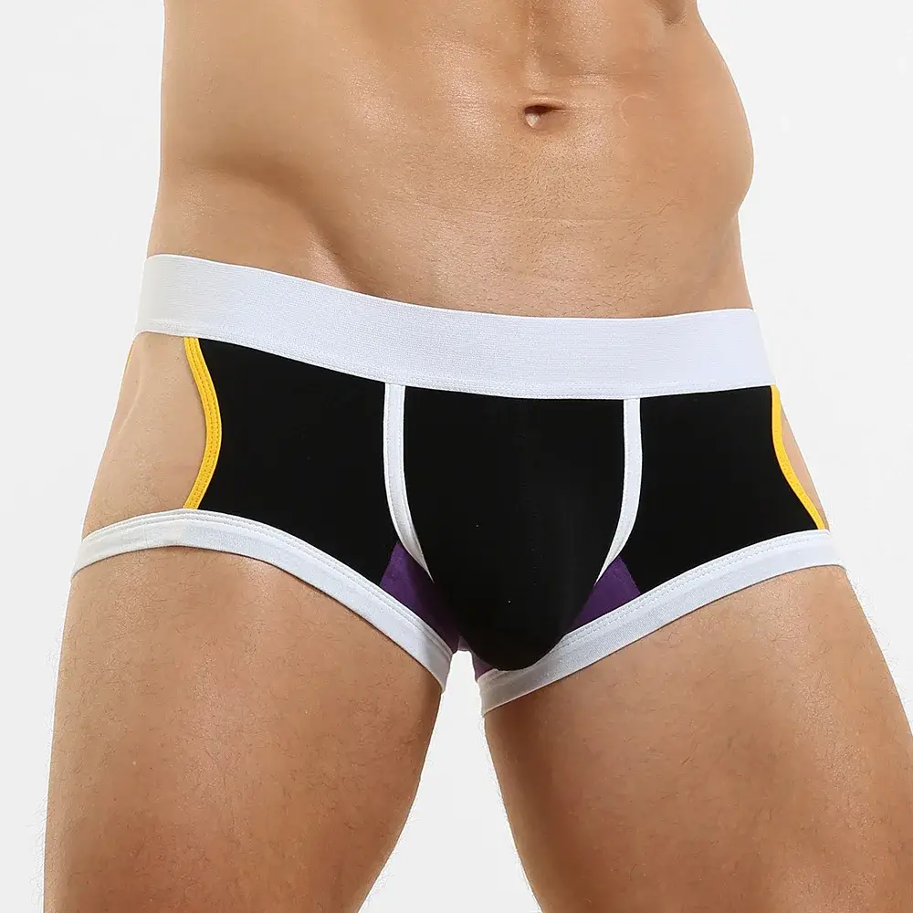 Men's Low-Waist U-Shape Flat Briefs Underwear Trendy Side-Light Design Comfortable Innerwear for Men — image 23