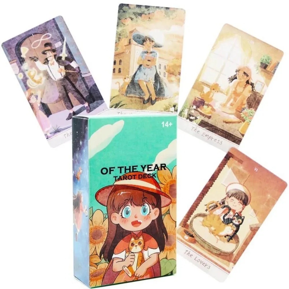 and CAISIE Tarot Deck Fortune Telling Game 10.3*6cm 78 Tarot Cards — image 2