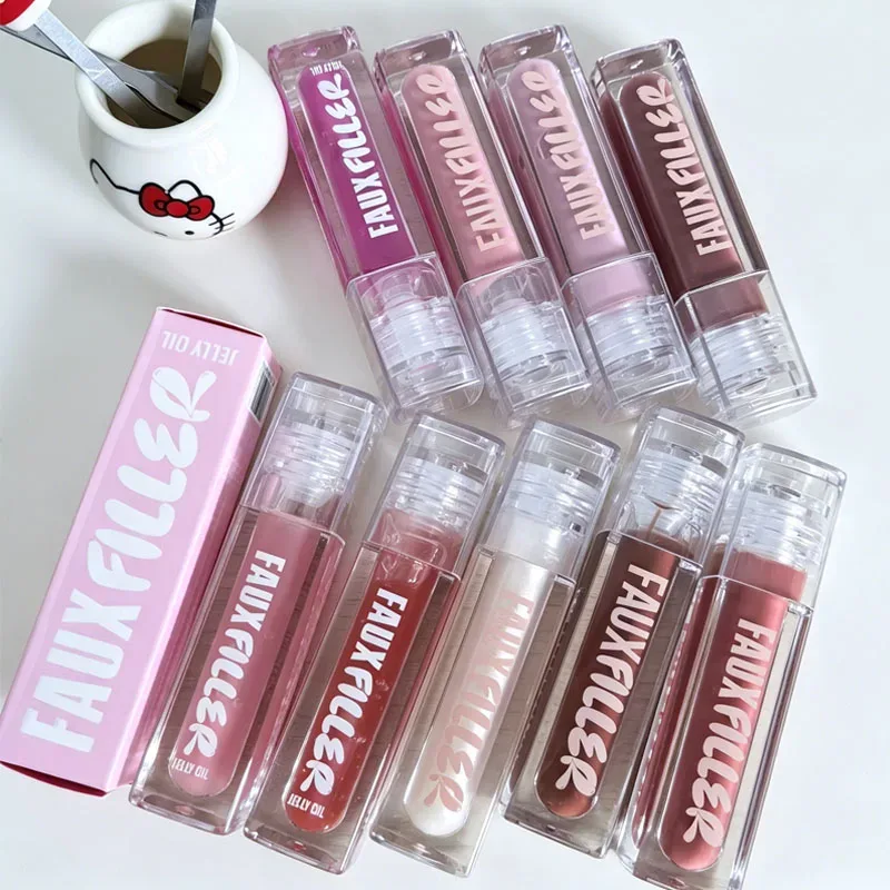 Hot Beauty Bombshell Sugar Baby Shiny Non-Sticky Lip Gloss Hydrating Crystal Clear Lip Oil Plumping Moisturizing Lipstick Makeup — image 3