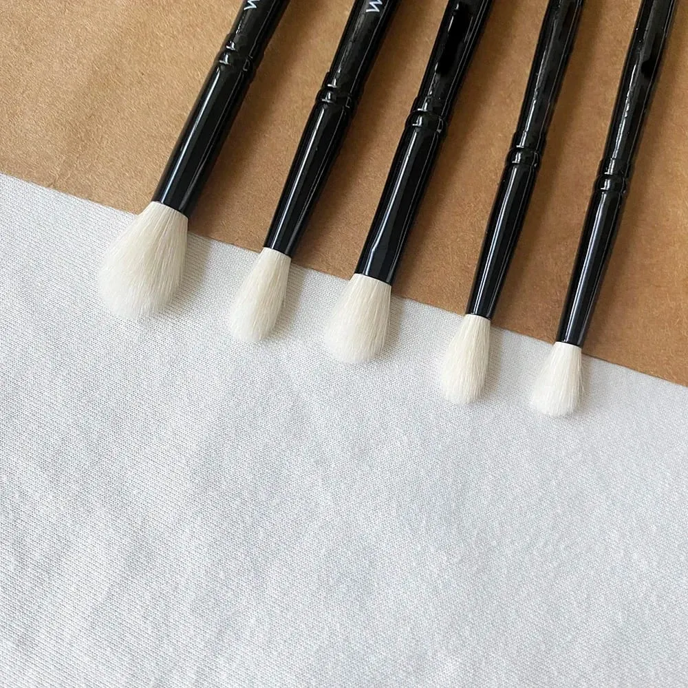 WG Eye Shadow Brushes Eye Crease Blending Nose Contouring Makeup Brush Cosmetic Tools with Natural Goat Hair — image 4