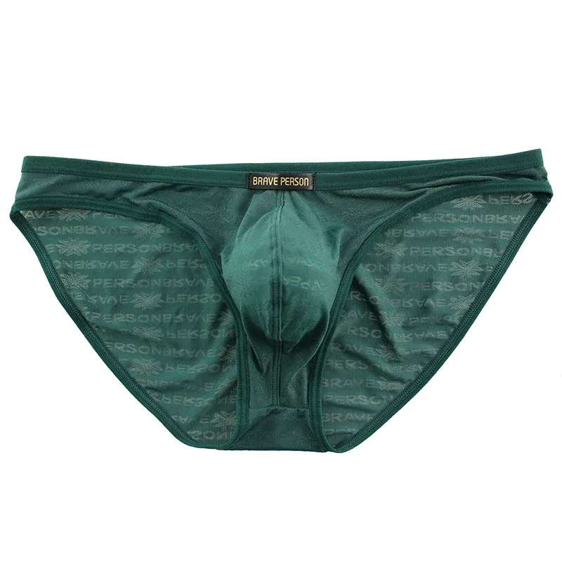 Brave Person New Men String Bikini Mens Briefs Transparent Comfortable Breathable Ropa Interior Hombre — image 2