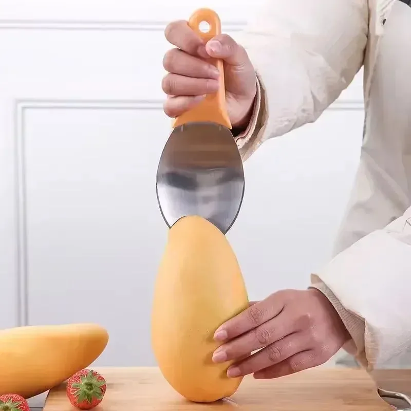 Hot Multifunctional Mango Spoon Mango Knife Cutting Granule Tool Peeler Peeler Mango Avocado Scoop Kitchen Fruit Tool — image 6