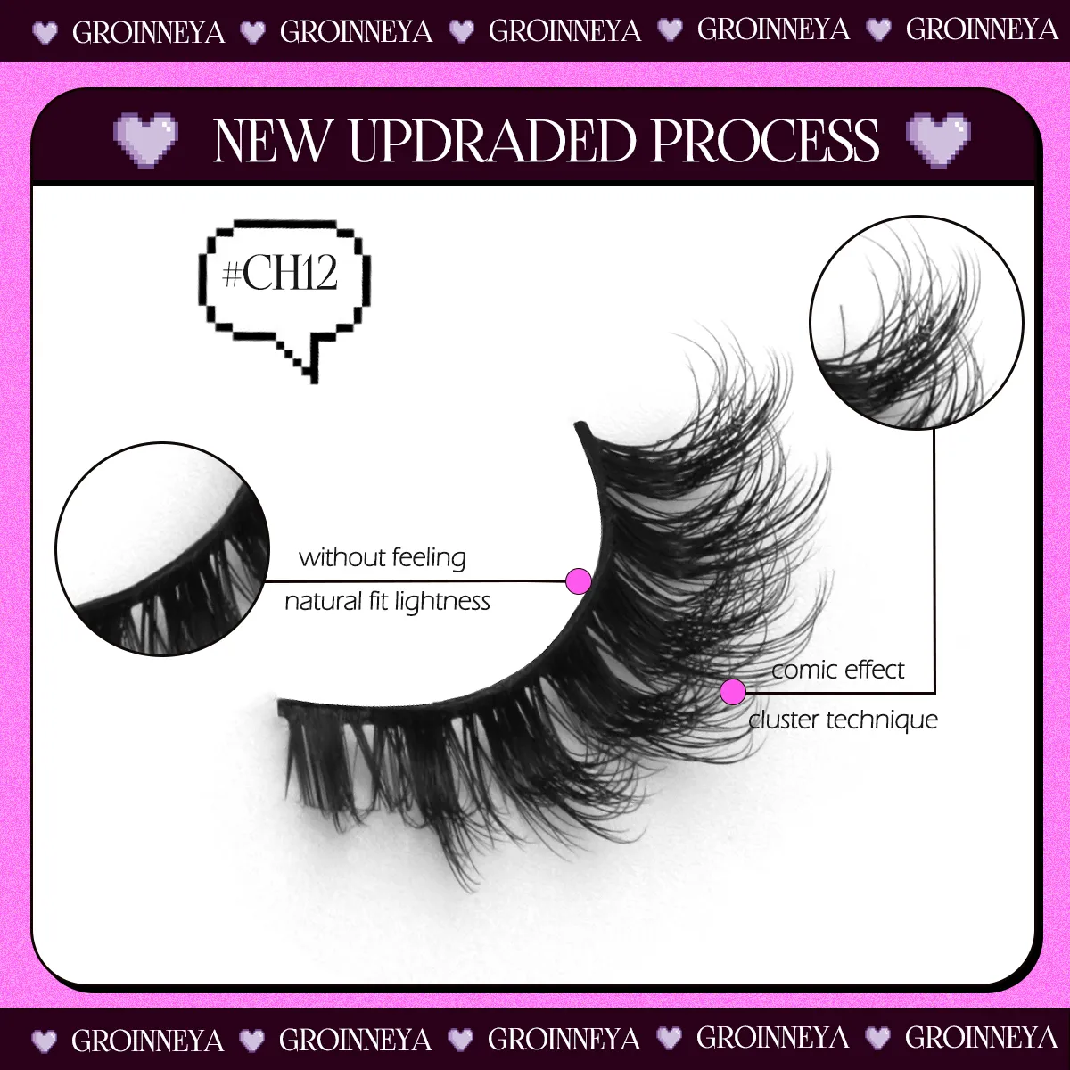 Cat Eye Lashes Look Natural Soft Faux Mink Eyelashes Long Winged End Eye Elongated Eye Tail Eyelashes Extension Makeup — image 6