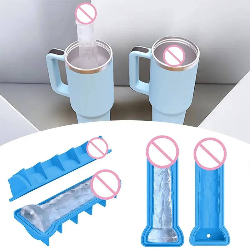 1PCS New Fun Silicone Ice Cube Mold with Lid Adults Prank Ice Mold Funny Shape Ice Cube Mold Bachelor Party Bar KTV Ice Maker — image 4