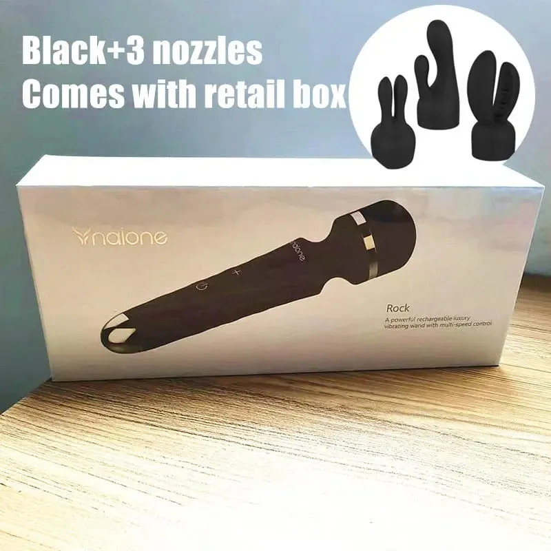 Nalone Rock Powerful Clitoris Vibrator USB Recharge Magic Wand AV Vibrator Massager Sexual Product Erotic Sex Toys for Women — image 12