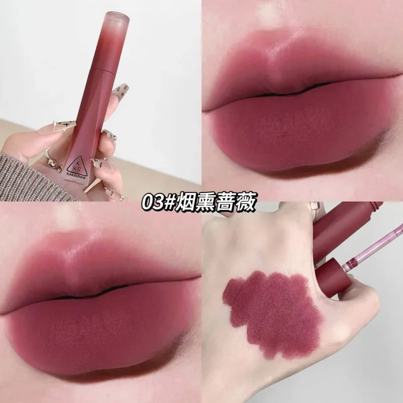 Kakashow Matte Velvet Lip Gloss Waterproof Liquid Lipstick Nude Lips Tint Makeup Lip Glaze Cosmetics Red Lip Stain — image 11