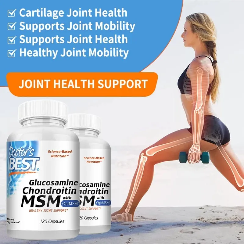 Glucosamine Chondroitin MSM with OptiMSM Joint Support Helps with Joint Mobility Overall Health — image 2