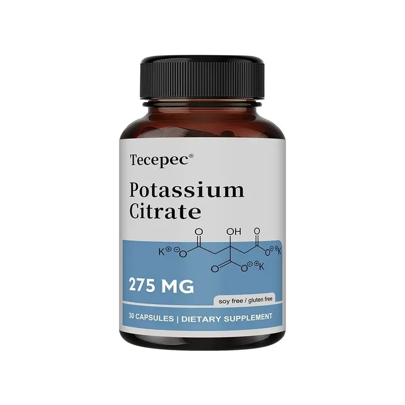 Potassium Citrate Capsules - Maintain Cell Function Strong Joints and Bone Health Regulate Blood Pressure Nerve Conduction — image 8