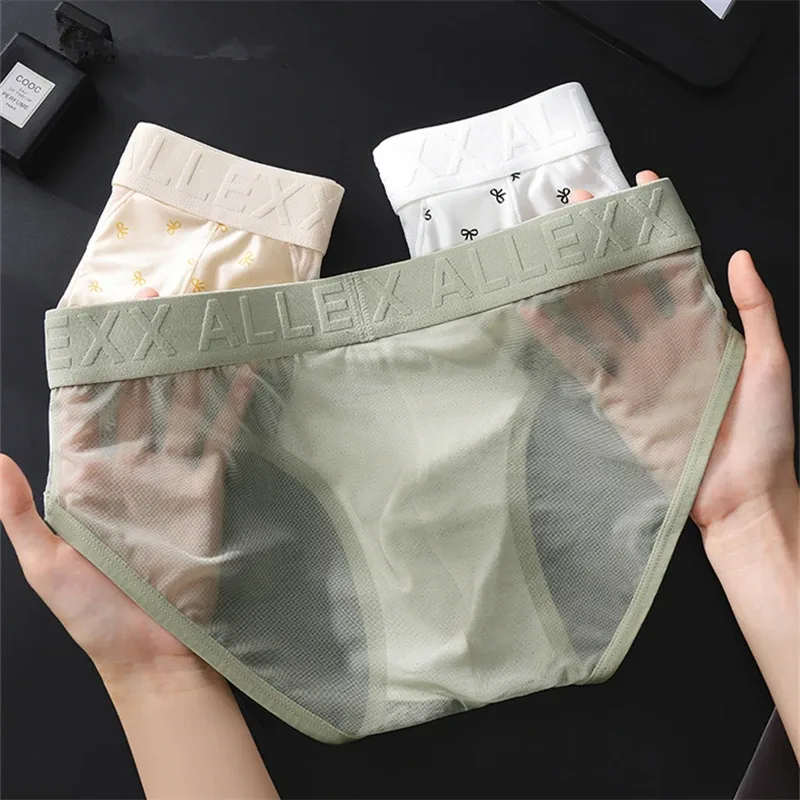 الكبار 18 زائد cueca شبكة ملابس داخلية للرجال رسالة الخصر cuecas masculino طباعة calzoncillos hombre ثلاثية الأبعاد محدب حقيبة رجل الملابس الداخلية جديد — image 6