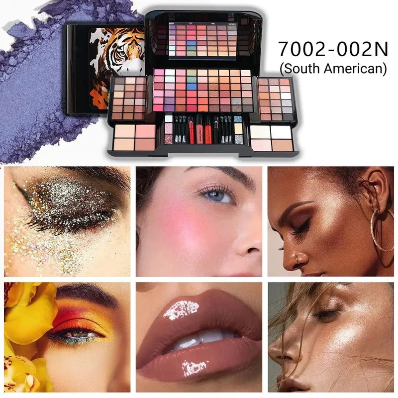 56Pcs Makeup Starter Kit Professional Makeup Set With Makeup Case Holiday Beauty Gift Set Starter Cosmetics Full Kits For Women — image 15
