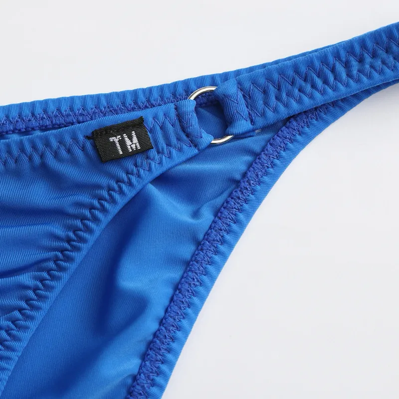 Men's Half-covered Butt Briefs Bulge Pouch Comfortable Underwear Gay Lingerie Sexy U Convex Belt Loop Low Waist Underwear — image 20