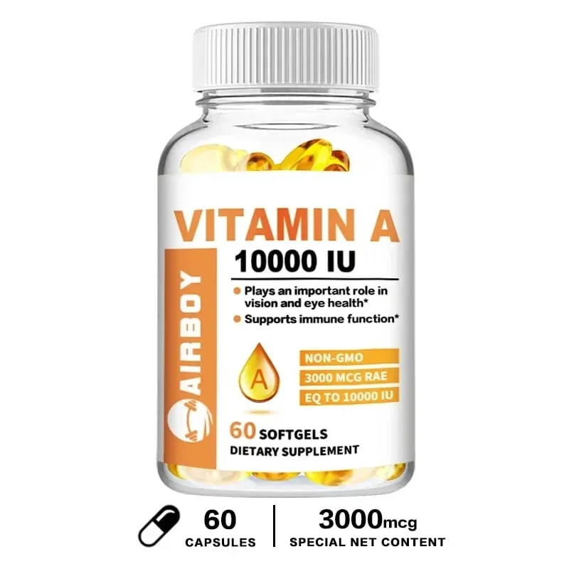Vitamina A 10000 UI - Supporta la salute della vista e del sistema immunitario e la salute della pelle - Senza glutine non OGMIntegratori — image 8