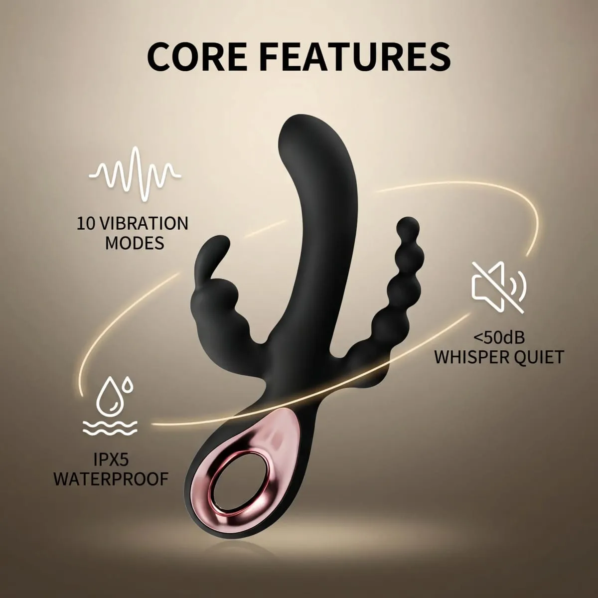 G Spot gode lapin vibrateur pour femmes 3 In1 Clitoris Stimulation Silicone étanche femelle vagin Anal masseur adulte Sex Toy