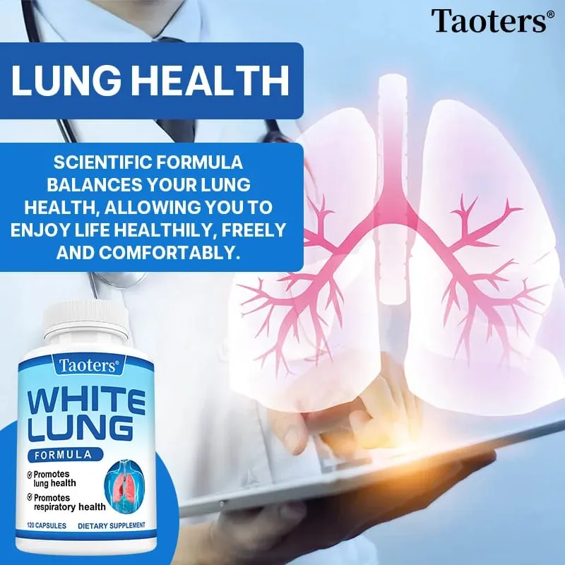 White Lung - with Quercetin Bromelain Vitamin D K Lung Cleansing and Detoxification Supports Lung and Respiratory Health — image 4
