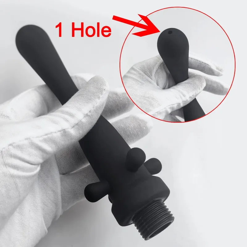 1 Adet Silikon popo gömme plug-in duş lavman anal dilatörler tuvalet temizleyici yetişkin seks oyuncakları BDSM Kölelik cinsel sağlık