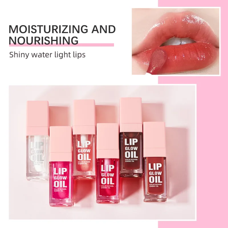Moisturizing Lip Gloss Mirror Water Lip Glaze Nourishes Lips Liquid Lipstick Volume Lip Clear Lipgloss Women Lips Cosmetics