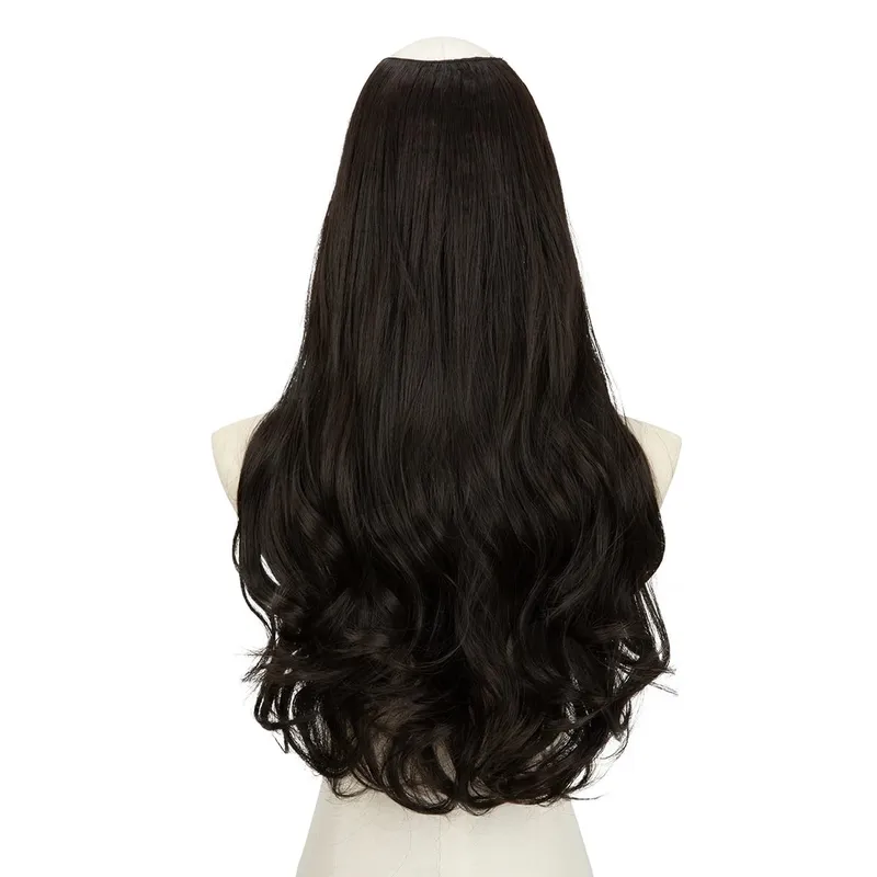 Premium Synthetic U-Part Clip In Hair Extension Long Thick Curly Natural Blonde False Heat Resistant Hair Hairpieces For Women — image 15