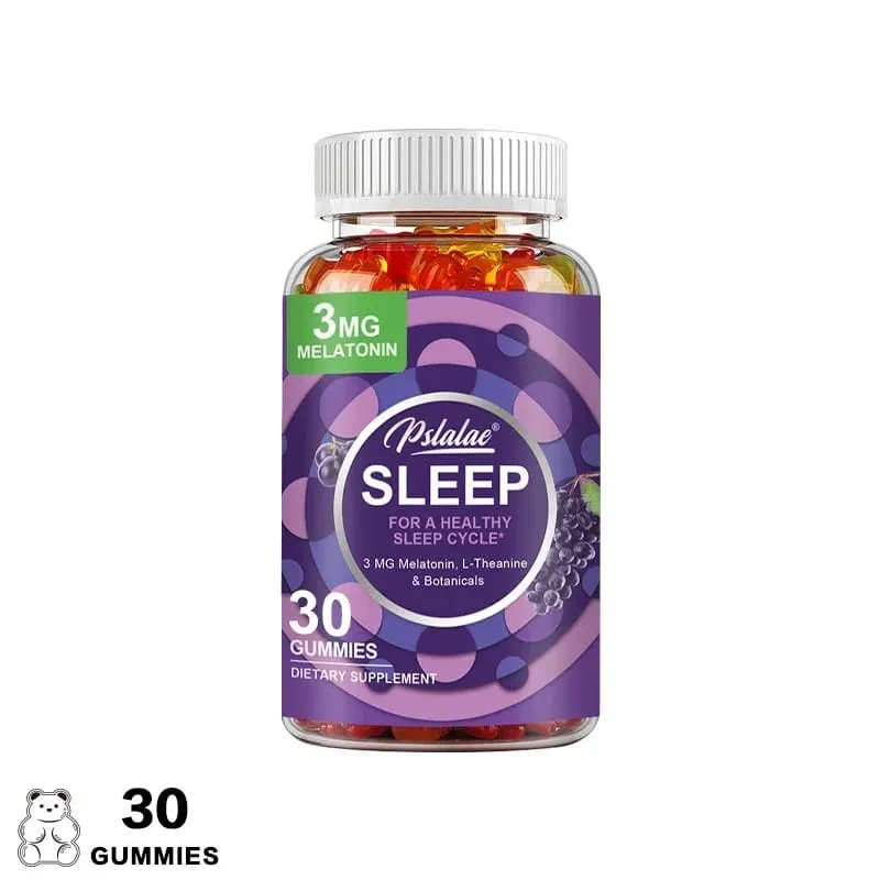 Sleep Gummies - Aid Sleep Relieve Stress Promote Rapid Sleep and Enhance Sleep Quality - with Melatonin L-Theanine
