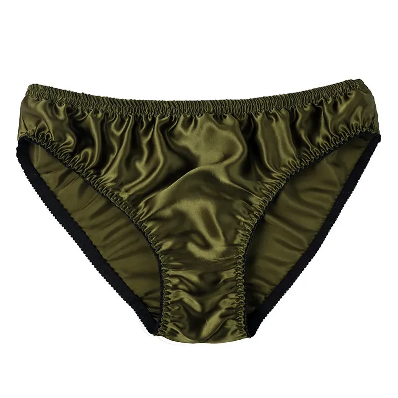 Hot-selling 100% silk panties male mulberry silk trigonometric underwear men briefs