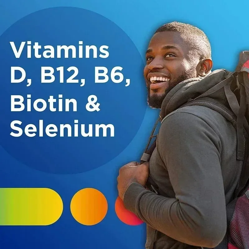 Men's Daily Vitamin Multivitamin/Multimineral with Vitamin D3 B Vitamins Antioxidants Metabolism Immunity Energy Muscle — image 5