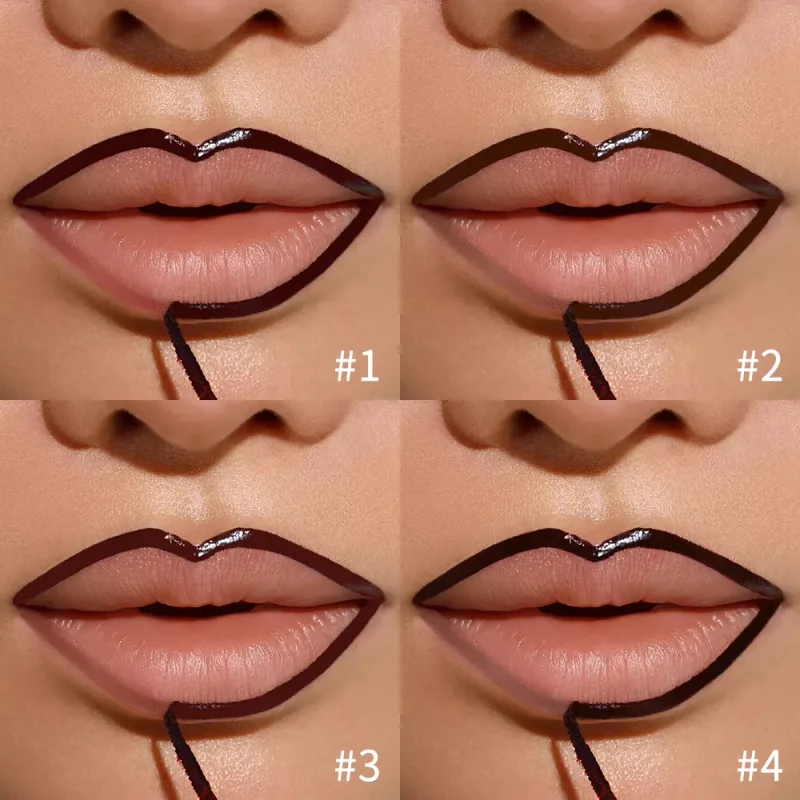Lip Liner With Peel Off Lip Stain Tattoo Long Lasting Waterproof Transfer Proof Smudge Proof Matte Finish Lip Cosmetic Pencil — image 4