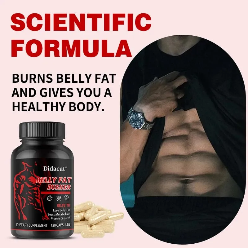 Belly Fat Burner Capsules - Fat Burning Supports Energy Metabolism Appetite Suppression Weight Management Dietary Supplement