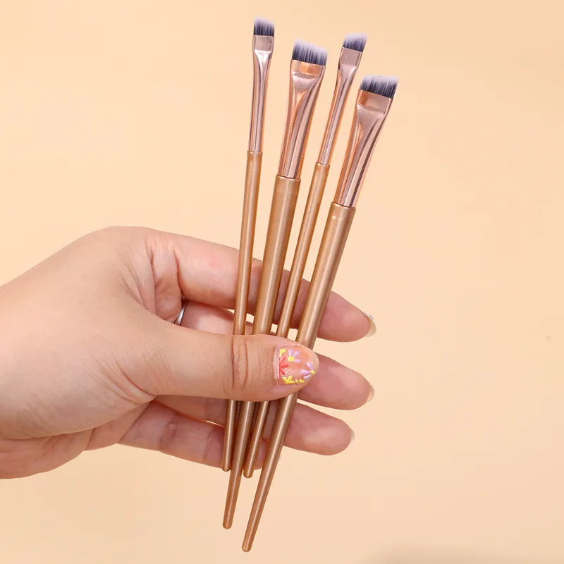 Profesjonalne pędzle do eyelinera w brwiach miękkie kątowe ostrze cienkie płaskie konturowanie brwi eyeliner pędzel do makijażu kobiety narzędzia do makijażu oczu — image 5