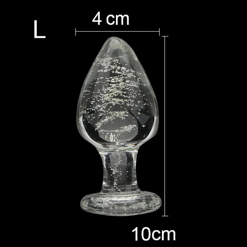 28-40mm Luminous Butt Plug Glass Anal Beads For Women Dildos Female Masturbator Sex Toys Adult Men Couple Games Erotic Products — image 9