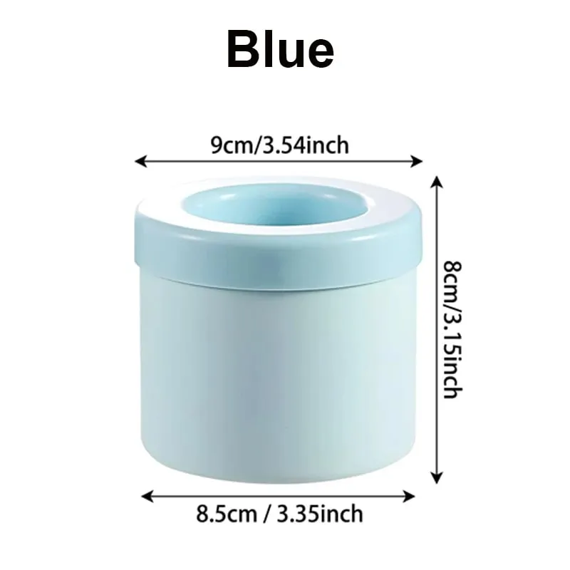 New Ice Bucket Silicone Round Cylinder Ice Cube Mold With Lid Ice Mould Homemade DIY Refrigerator Freeze Creative Ice Cube Molds