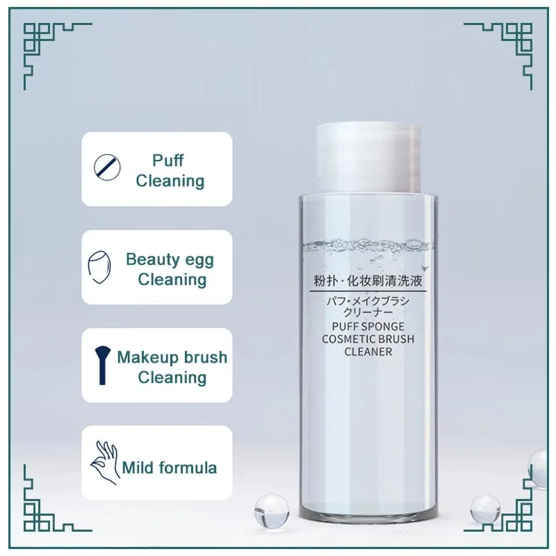 50/80/100ml Makeup Brushes Sponges Cleaning Liquid Make Up Egg Sponge Air Cushion Puff Makeup Tool Mild Transparent Gel Cleaner — image 6