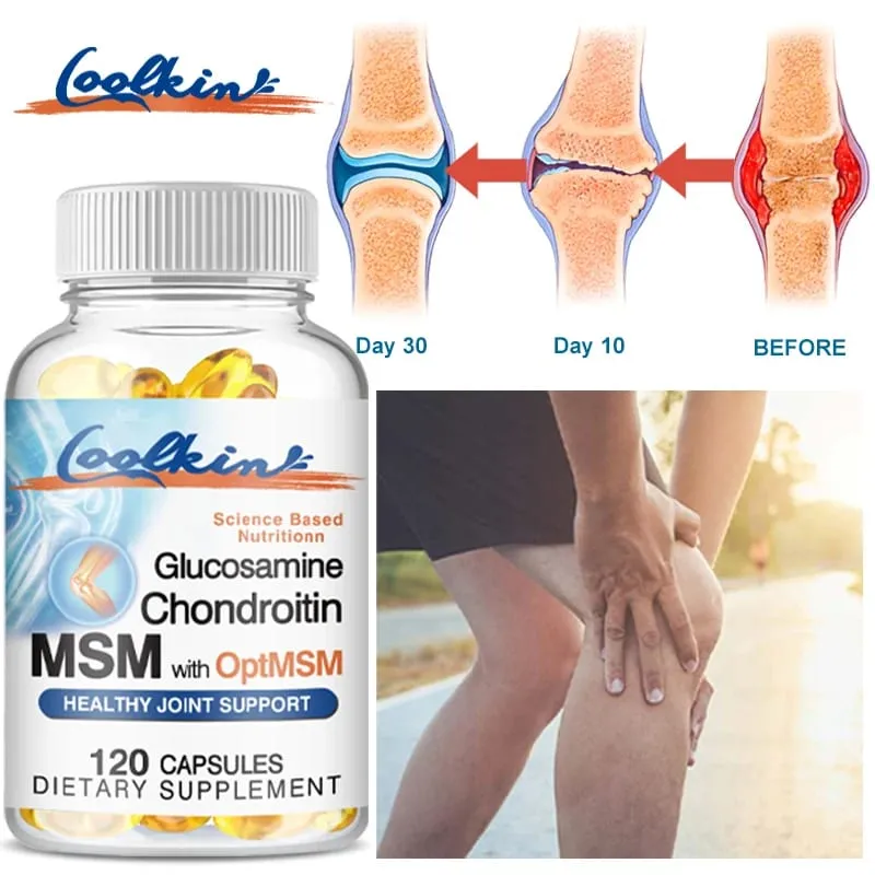 Glucosamine Chondroitin MSM and OptiMSM - Promotes Skin Nail and Joint Health — image 1