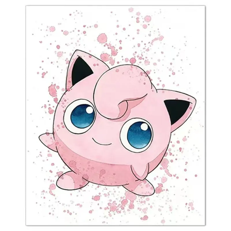 Anime Pokemon Canvas Painting Bulbasaur Charmander Squirtle Poster and Print Watercolor Wall Art Picture Home Decor Kids Gifts — image 15