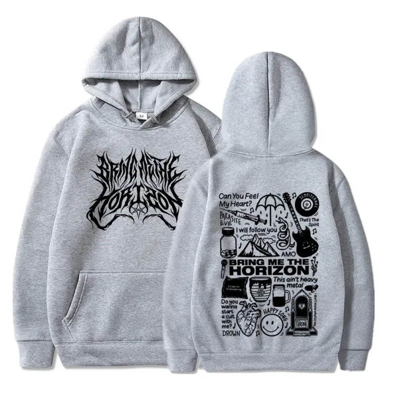BringMe TheHorizon Merch Hoodies Heavy Metal Rock Band Oversized Sweatshirts Men Women Clothing Casual Vintage Jackets Coat — image 5