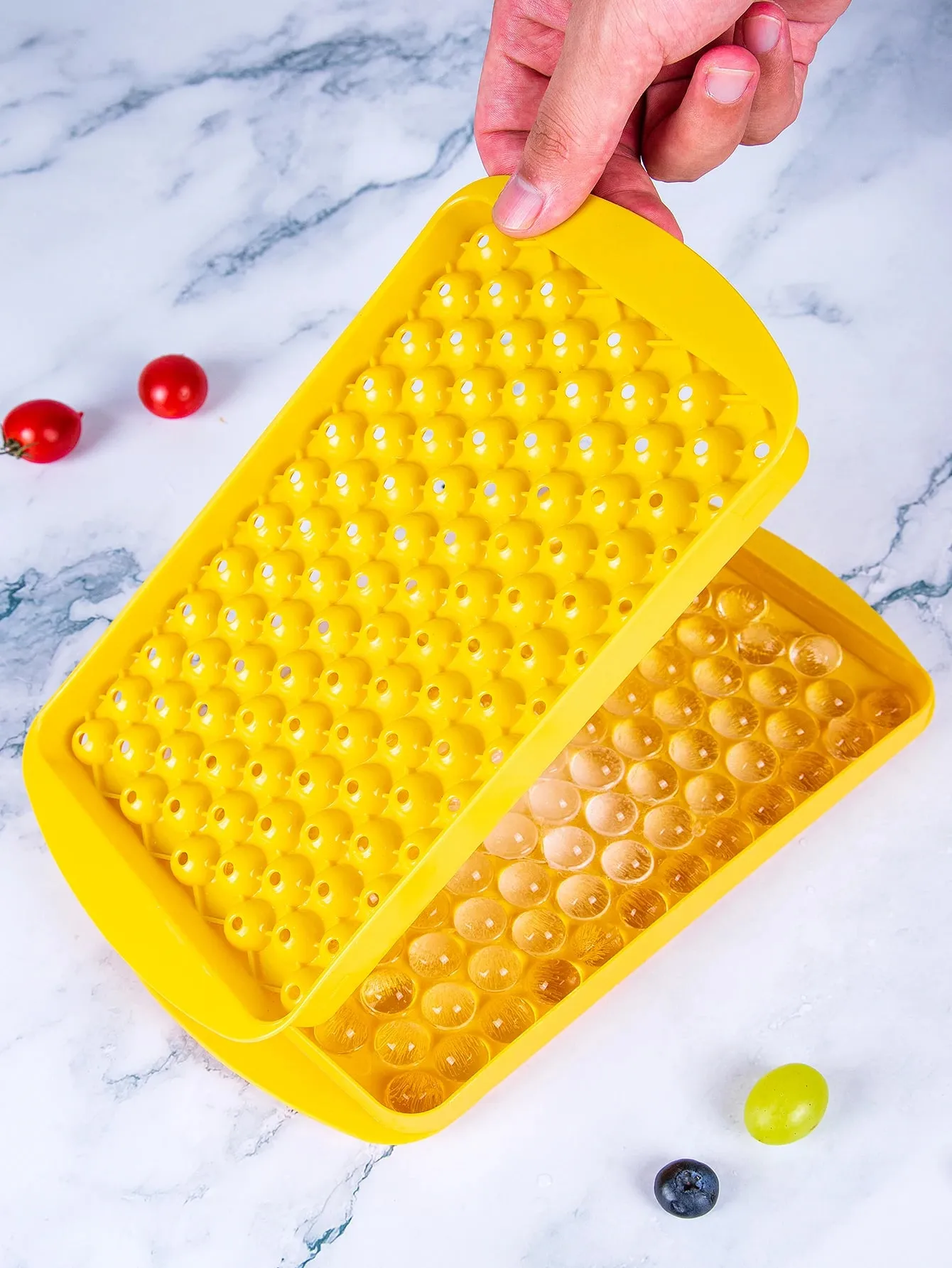 Mini Ice Cube Tray 104 Holes Round Ice Ball Mold Tiny Crushed for Chilling Bar Cocktail Whiskey Drink Coffee Juice Kitchen Tool — image 11