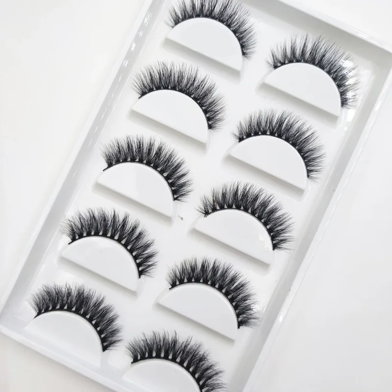 NEW Eyelash 3D Natural Mink False Eyelashes Makeup Fake Eye Lashes Faux Cilios Make Up Beauty Tools 5 Pairs — image 2