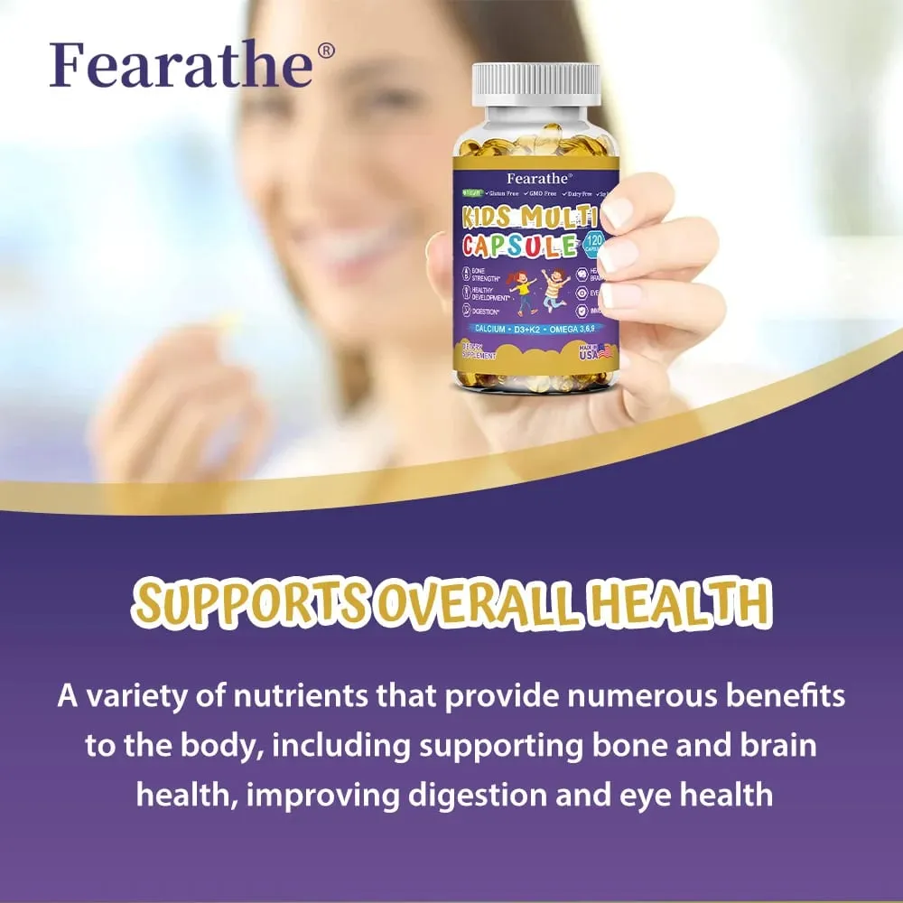 Caramelle gommose nutrizionali complete per bambini con vitamina D3, zinco e iodio per supporto immunitario e supporto alla crescita 60 caramelle gommose — image 5