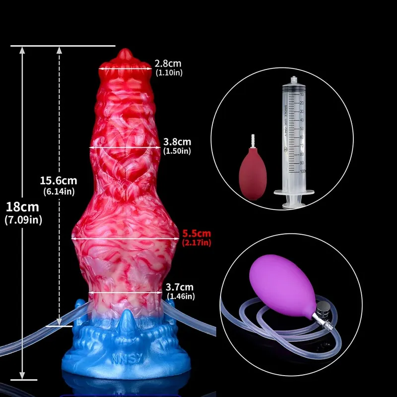 Gode gonflable à énorme nœud avec ventouse forte, Plug Anal gonflable en Silicone, entraîneur, jouets sexuels pour débutants, pour femmes et hommes — image 9