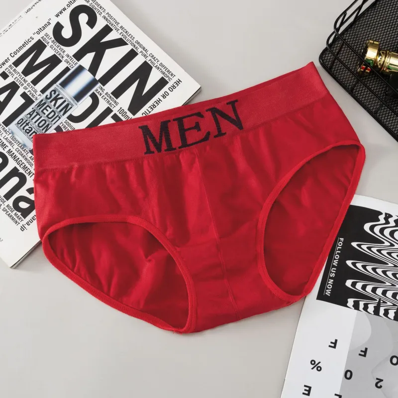 5 PCs Men's briefs High Elastic Plain Color Comfortable Boxer Briefs Panties Breathable Pantyhose