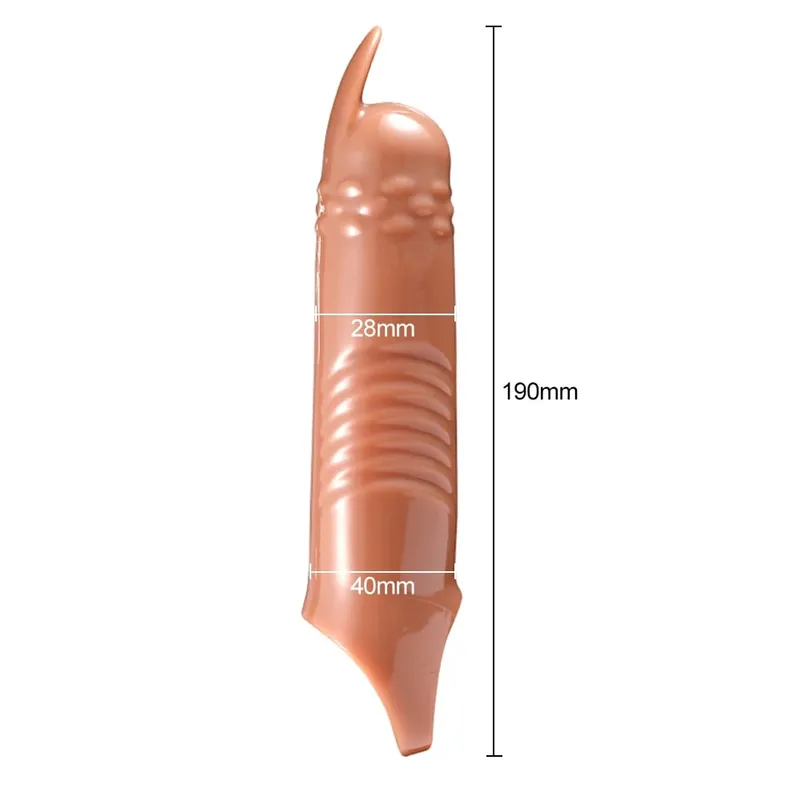 Realistisk Penis Extension Cock Sleeve Genanvendelig Silikone Penis Forstørrelse Forsinkelse Kondomer Til Mænd Dildo Enhancer Sexlegetøj Erotisk butik — image 23