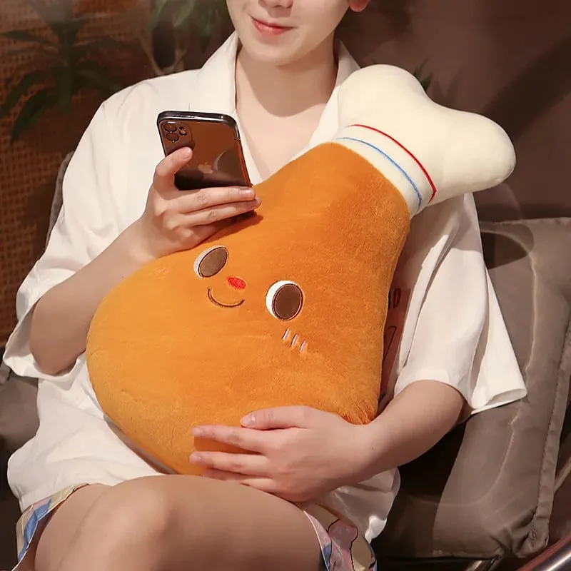 Fried Chicken Burger Plush Toy Super Soft Filled Plush Pillow Delicious Food Toys For Kids Christmas Halloween Holiday Gifts — image 7