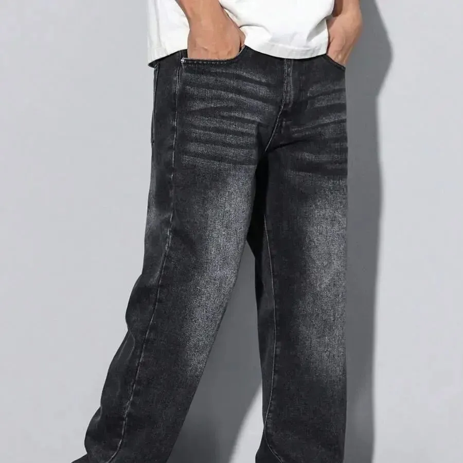 Best-selling black skinny jeans for men with American design suitable for all seasons — image 8