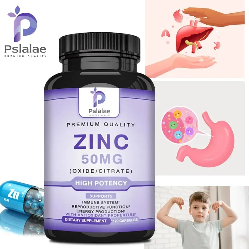 Zinc Supplements - Promotes Energy Production Supports Immune System and Overall Health — image 1