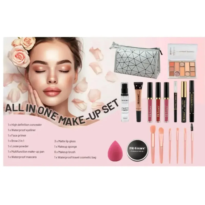 Korean Waterproof Makeup Kit Professional Long Lasting Cosmetics Set For Women All In One Complete Collection